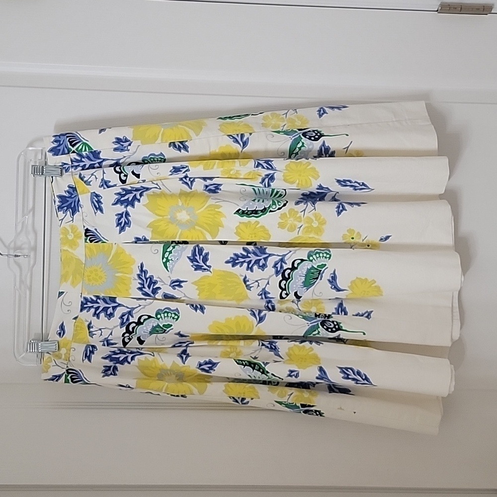 Talbots (RSVP by Talbots) Size 14 Full Flowered Skirt with Butterflies, EUC